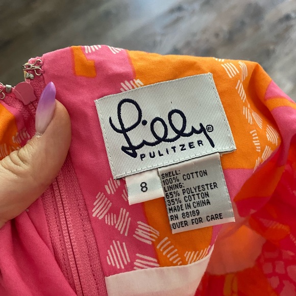 Vintage Lilly Pulitzer White Label Giraffe Dress - Picture 2 of 2